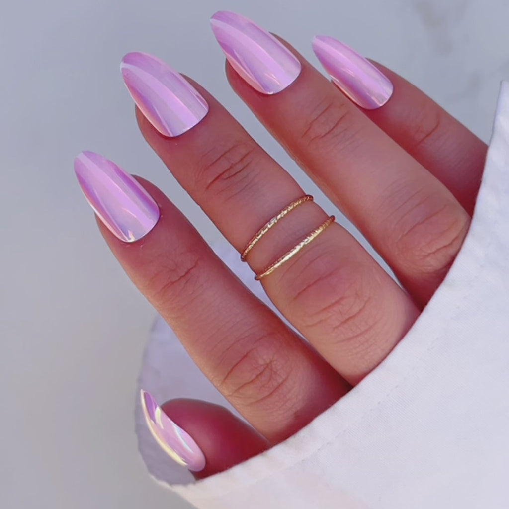 pink nails spring | Pink chrome nails, Chrome nails, Hair and nails