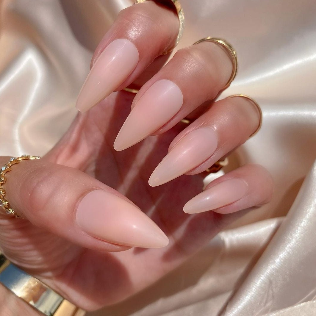 Stiletto Baby Nude Nails